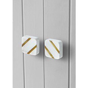 Mermer Çekmece Ve Dolap Kulbu 2li Set