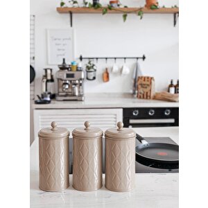 Prizma Çay Şeker Kahve Kavanozu Karamel 1,20 Lt