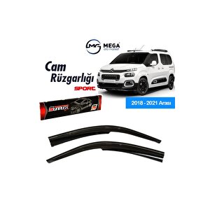 Brand Citroen Berlingo 2018 - 2021 Arası Mugen Tip Cam Rüzgarlık Sunplex
