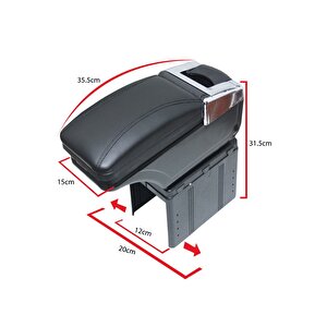 Kolçak Kol Dayama Universal Sürgülü Her Araca Uygun Siyah