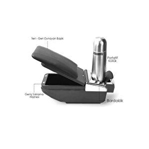 Kolçak Kol Dayama Universal Sürgülü Her Araca Uygun Siyah