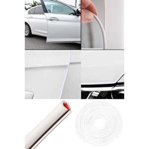 Brand Oto Kapı Fitili Çizilme Çarpma Önleyici 6 Metre Araç Kapı Fitili Beyaz Bantlı