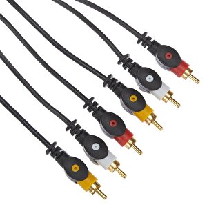 Powermaster Pm-11954 3 Rca Tos 5 Metre Kablo Video Audio Stereo Ses