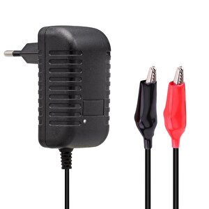 14.4 Volt - 1 Amper Krokodi̇l Uçlu Kirmizi Yeşi̇l Ledli̇ Yerli̇ Üreti̇m Kuru - Asi̇t - Jel Akü Şarj Ci̇hazi