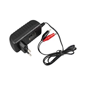 14.4 Volt - 1 Amper Krokodi̇l Uçlu Kirmizi Yeşi̇l Ledli̇ Yerli̇ Üreti̇m Kuru - Asi̇t - Jel Akü Şarj Ci̇hazi