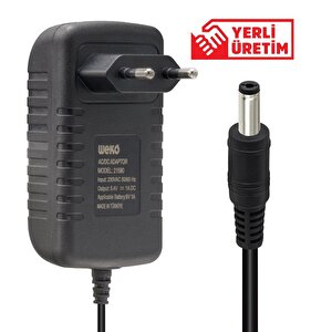 Weko 8.4 Volt - 1 Amper 8.4 Watt 5.5*2.5 Uçlu Lityum Pil Ledli Yerli Üretim Şarj Adaptörü