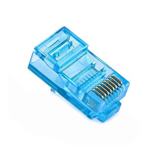 Pm-22702 Rj45 Rj45 Cat6 8p/8c Mavi̇ Soket (100lü Paket)