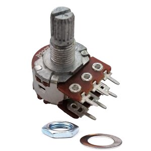 Potansiyometre Stereo 6 Bacaklı  220k (ic-222)