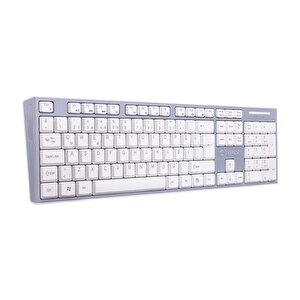 Km-6063 Beyaz/gri Kablosuz Q Multimedia Klavye + Mouse Set