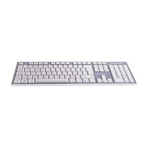 Km-6063 Beyaz/gri Kablosuz Q Multimedia Klavye + Mouse Set