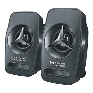 Magicvoice T-19 1+1 Usb Pc Mini Hoparlör - Speaker (2*3 Watt - 4 Ohm)