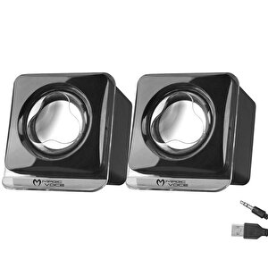 Magicvoice A-06 1+1 Usb Mini Hoparlör - Speaker (2*3 Watt - 4 Ohm)