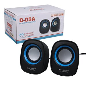 Magicvoice D-05a Mini 5 Watt Aux 2.0 Multimedia 1+1 Usb Speaker - Hoparlör