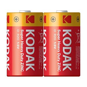 Kodak Super Heavy Duty D Boy (r20) Pil 2'li Paket