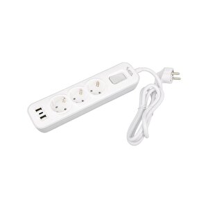 Vea Ve-nova103u A Class 3'lü 2 Usb'li Anahtarlı 1.5 Metre Akım Korumalı Priz