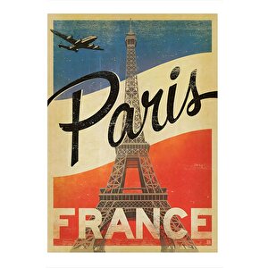 Paris Fransa Temalı Hediyelik Mdf Tablo 35cm X50cm 35x50 cm
