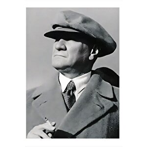 Mustafa Kemal Atatürk Mdf Poster 25cmx 35cm 25x35 cm