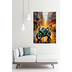 Superbike Yarış Motosikleti Mdf Poster 70cmx 100cm