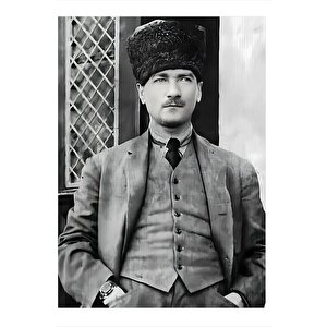 Mustafa Kemal Atatürk Mdf Poster 25cmx 35cm 25x35 cm