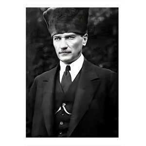 Mustafa Kemal Atatürk Dekoratif Ahşap Tablo 25cmx 35cm 25x35 cm