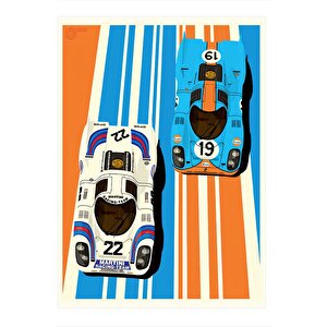Yarış Arabaları Art Mdf Tablo 35cm X50cm 35x50 cm