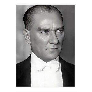 Mustafa Kemal Atatürk Dekoratif Ahşap Tablo 25cmx 35cm 25x35 cm