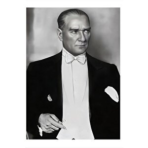 Mustafa Kemal Atatürk Tasarım Mdf Tablo 35cm X50cm 35x50 cm