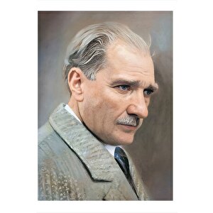 Mustafa Kemal Atatürk Desenli Mdf Tablo 35cm X50cm 35x50 cm
