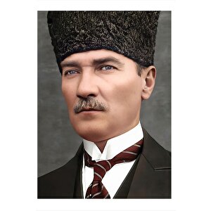 Mustafa Kemal Atatürk Tasarım Ahşap Tablo 25cmx 35cm 25x35 cm