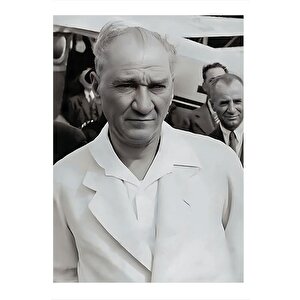 Mustafa Kemal Atatürk Hediyelik Ahşap Tablo 35cm X50cm 35x50 cm