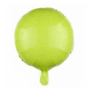 Yeşil Yuvarlak Folyo Balon Yeşil 18" - 45 Cm