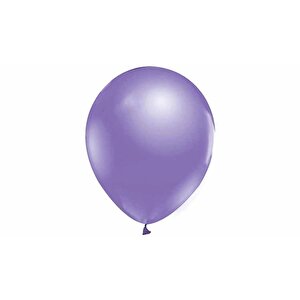 Lila Metalik Balon 100'lü 12"