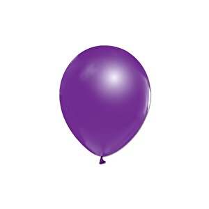 Mor - Violet  Metalik Balon 10'lu 12"