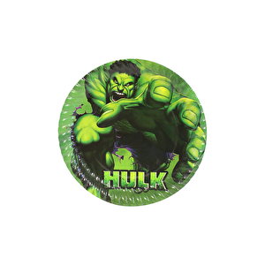 Hulk Temalı Karton Tabak Bardak Set 