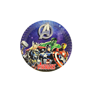 Avengers Temalı Karton Tabak Bardak Set 