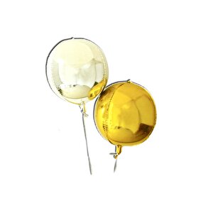 Altın Yuvarlak Folyo Balon  32" - 80 Cm