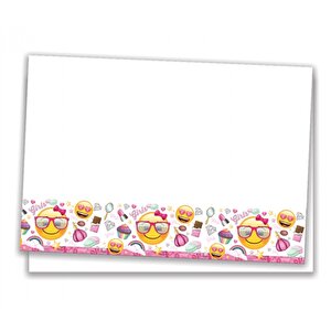 Plastik Masa Örtüsü Süslü Emoji
