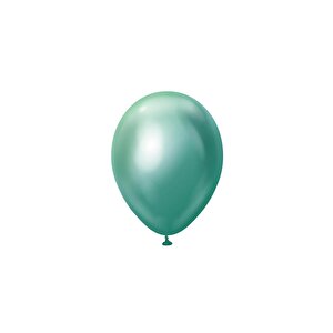 Krom Balon Parlak Parti Balonu Yeşil 12 Inc - 30 Cm 5'li