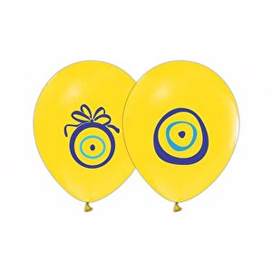 Sarı Nazar Boncuğu Balon 100'lü