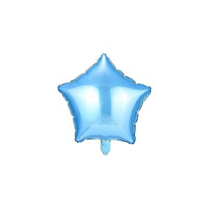 Mini Mavi Yıldız Folyo Balon Parti Balonu 22 Cm
