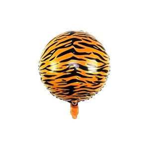 Kaplan Desenli Folyo Balon Safari Temalı Doğum Günü Parti balonu 45 cm