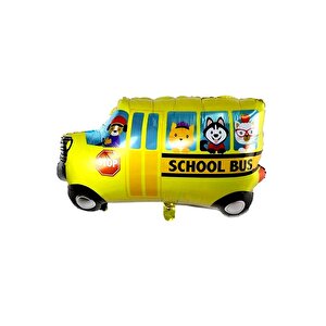 School Bus Folyo Balon Parti Balonu 45 Cm