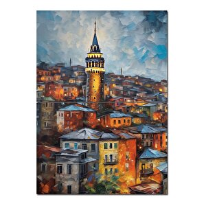 İstanbul Manzaralı Mdf Tablo 70cmx 100cm 70x100 cm