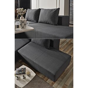 Corner Poly Large Köşe Takımı koyugri -kanepesi-yatağı-tv Ve Dinlenmesi 5 Farklı Model Tek Ürün