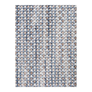 Azura Koleksiyonu  Silinebilir Tozumaz Robot Süpürgeye Uygun Bukleli Loop Halı Yolluk 80x300 cm