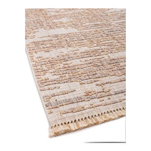 Rio Koleksiyonu Hasır Görünümlü Süpersoft İskandinav Desenli Modern Bukleli Loop Makine Halısı 160x230 cm