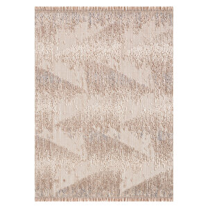 Rio Koleksiyonu Hasır Görünümlü Süpersoft İskandinav Desenli Modern Bukleli Loop Makine Halısı 120x180 cm