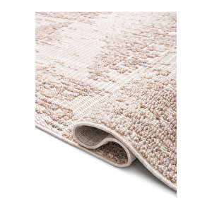 Rio Koleksiyonu Hasır Görünümlü Süpersoft İskandinav Desenli Modern Bukleli Loop Makine Halısı 120x180 cm