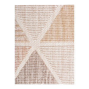 Rio Koleksiyonu Hasır Görünümlü Süpersoft İskandinav Desenli Modern Bukleli Loop Makine Halısı 160x230 cm
