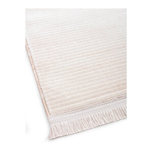 Tiviti Koleksiyonu Polyester Krem Beyaz Gri Bej Makine Halısı 120x180 cm